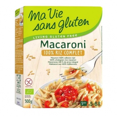 Ma Vie Sans Macaroni van volkoren rijst glutenvrij bio Ma Vie Sans Macaroni van volkoren rijst glutenvrij bio