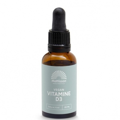 Mattisson Vitamine D3 Baby & kind 10mcg vegan