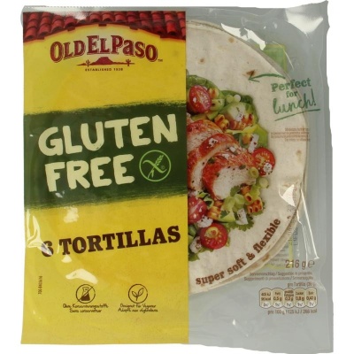 Old El Paso Tortillas glutenvrij 6 stuks Old El Paso Tortillas glutenvrij 6 stuks