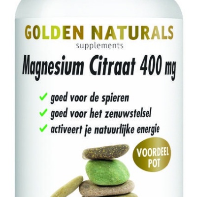 Golden Naturals Magnesium Citraat 400 mg