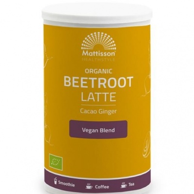 Mattisson Latte beetroot gember - cacao bio