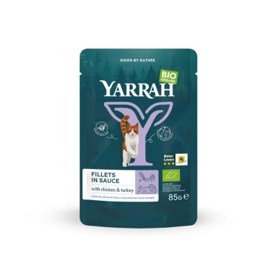 Yarrah Kat filet met kalkoen in saus bio