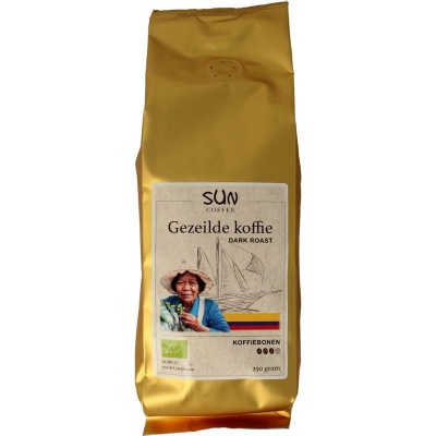 Sun Coffee Gezeilde koffiebonen dark roast bio Sun Coffee Gezeilde koffiebonen dark roast bio