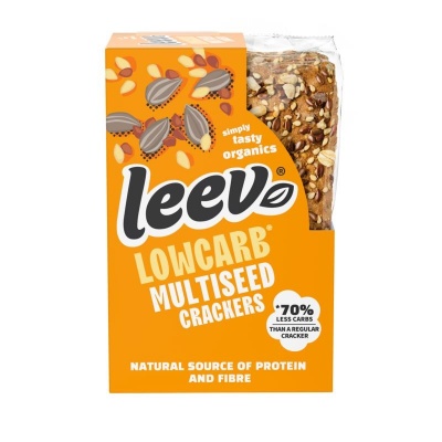 Leev Lowcarb crackers multiseed demeter bio