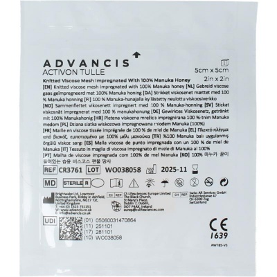 Advancis Activon manuka gaasverband 5 x 5