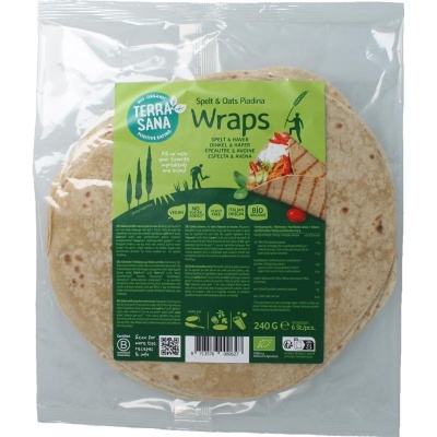 Terrasana Piadina wraps spelt en haver