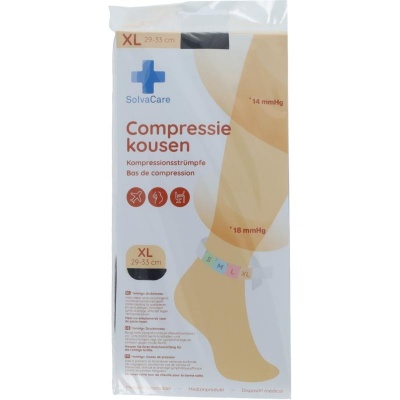 Solvacare Compressiekous zwart XL 29 - 33 cm