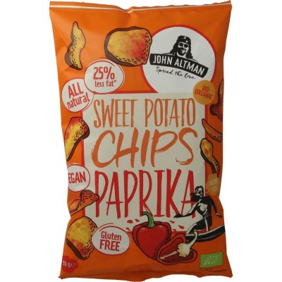 John Altman Zoete aardappel chips paprika bio John Altman Zoete aardappel chips paprika bio