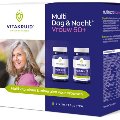 Vitakruid Multi dag & nacht vrouw 50+ 2 x 30 tabletten