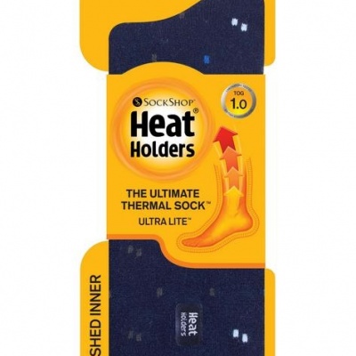 Heat Holders Mens ultra lite socks micro navy 6-11 Heat Holders Mens ultra lite socks micro navy 6-11