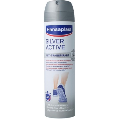 Hansaplast Silver active voet deodorant Hansaplast Silver active voet deodorant