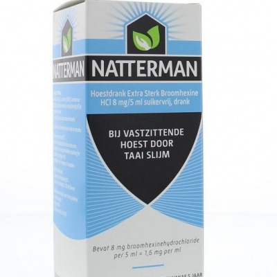 Natterman Hoestdrank extra sterk broomhexine HCl 8mg/5ml Natterman Hoestdrank extra sterk broomhexine HCl 8mg/5ml