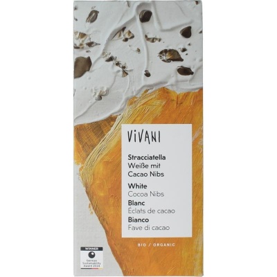 Vivani Chocolade wit stracciatella bio Vivani Chocolade wit stracciatella bio