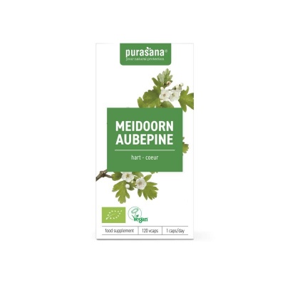 Purasana Bio meidoorn 355 mg Purasana Bio meidoorn 355 mg