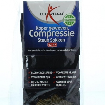 Lucovitaal Koper compressie steunsok 42 - 47