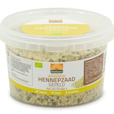 Bio gepeld hennepzaad