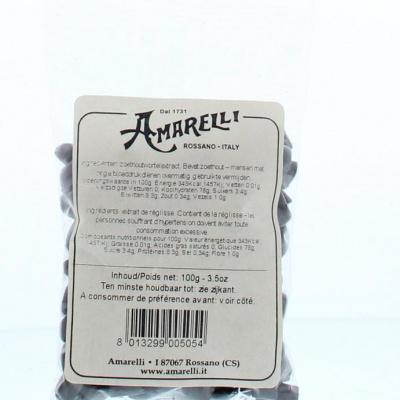 Amarelli Laurierdrop zakje kleine stukjes