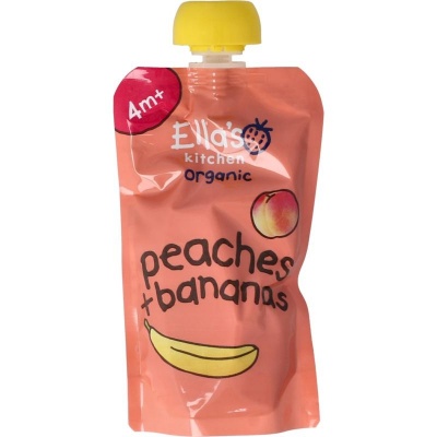 Ella's Kitchen Peaches & bananas 4 maand knijpzak