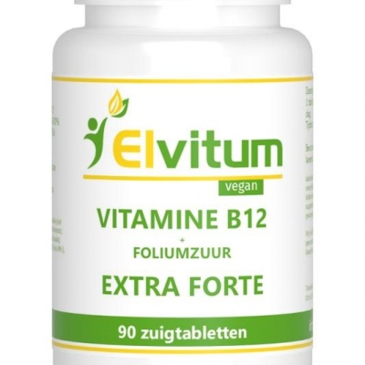 Elvitaal Vitamine B12 extra forte + foliumzuur Elvitaal Vitamine B12 extra forte + foliumzuur