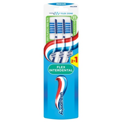 Aquafresh Tandenborstel flex interdental medium Aquafresh Tandenborstel flex interdental medium