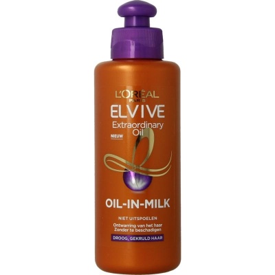 Loreal Elvive extraordinary oil in milk krul verzorging Loreal Elvive extraordinary oil in milk krul verzorging