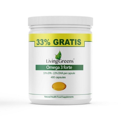 Livinggreens omega 3 forte voordeel verpakk