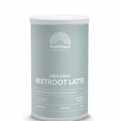 Mattisson Latte beetroot gember - cacao bio Mattisson Latte beetroot gember - cacao bio