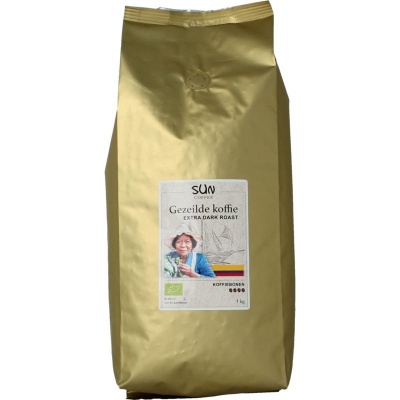 Sun Coffee Gezeilde koffiebonen extra dark roast bio