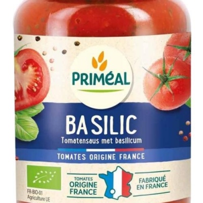 Primeal Tomatensaus bascilicum uit Frankrijk bio Primeal Tomatensaus bascilicum uit Frankrijk bio
