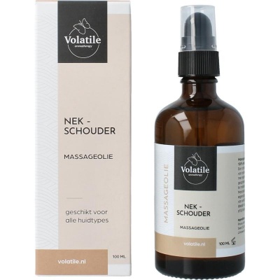 Volatile Massageolie nek/schouder glas met pomp Volatile Massageolie nek/schouder glas met pomp
