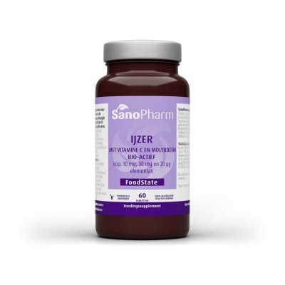 Sanopharm IJzer 10 mg & moly 20 mcg & C 30 mg