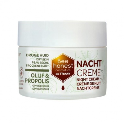 Traay Bee Honest Nachtcreme olijf propolis Traay Bee Honest Nachtcreme olijf propolis
