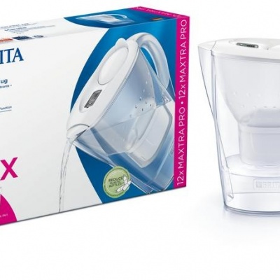 Brita Waterfilterkan Marella cool white+12 maxtra filter
