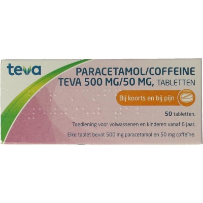 Pharmachemie Paracetamol coffeine 500/50