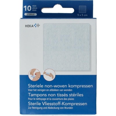Heka Kompres non-woven 5 x 5 cm steriel
