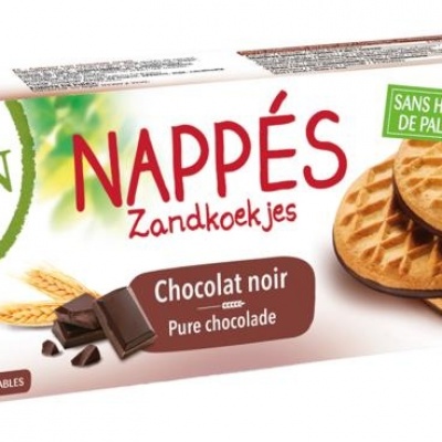 Bisson Pure chocolade frosted granenkoekjes bio