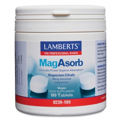 Lamberts MagAsorb (magnesium citraat) 150 mg Lamberts MagAsorb (magnesium citraat) 150 mg