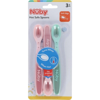 Nuby Warmtegevoelige lepeltjes 3 maanden + Nuby Warmtegevoelige lepeltjes 3 maanden +