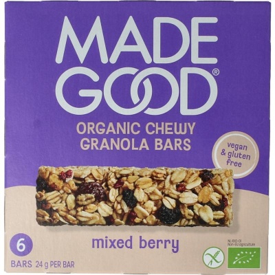Made Good Granola bar mixed berries 24 gram Made Good Granola bar mixed berries 24 gram
