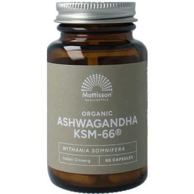 Mattisson Biologische ashwagandha KSM-66 bio Mattisson Biologische ashwagandha KSM-66 bio