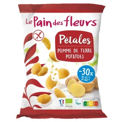 Pain Des Fleurs Chips naturel -30% zout bio glutenvrij vegan