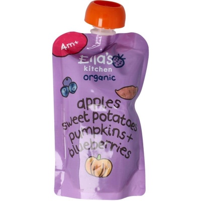 Ella's Kitchen Sweet potato pumpkin apple blueberrry 4+ maanden