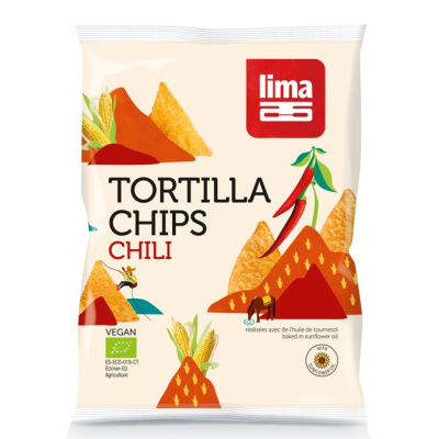 Tortilla chips chili bio
