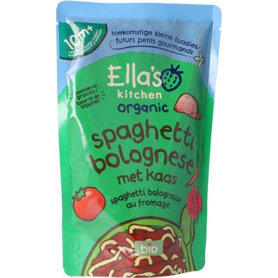 Ella's Kitchen Spaghetti bolognese met kaas 10+ maanden bio Ella's Kitchen Spaghetti bolognese met kaas 10+ maanden bio