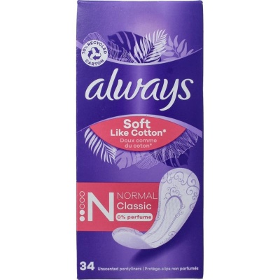Always Dailies inlegkruisjes normaal Always Dailies inlegkruisjes normaal