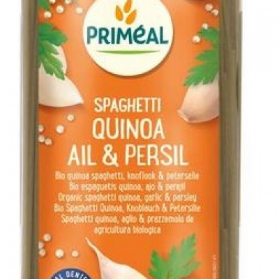 Primeal Organic spaghetti tarwe quinoa knoflook peterselie