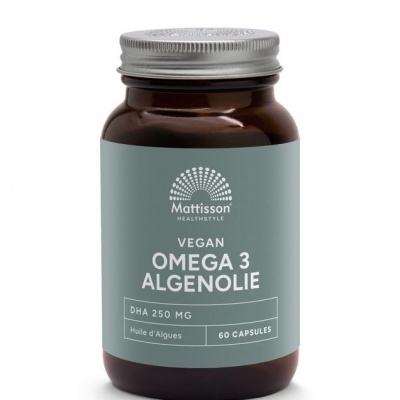 Mattisson Vegan omega-3 algenolie DHA 260 mg Mattisson Vegan omega-3 algenolie DHA 260 mg
