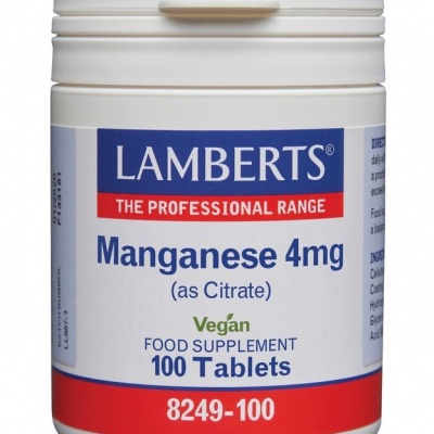Lamberts Mangaan (manganese) 4 mg Lamberts Mangaan (manganese) 4 mg