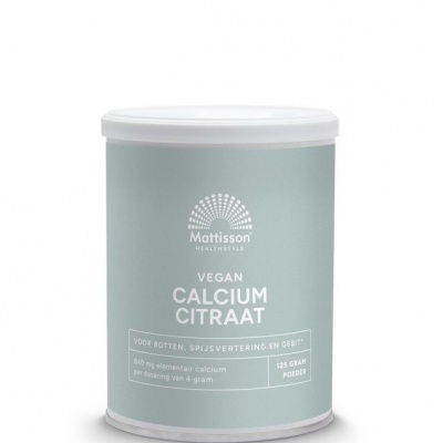 Mattisson Calcium citraat poeder - 21% elementair calcium