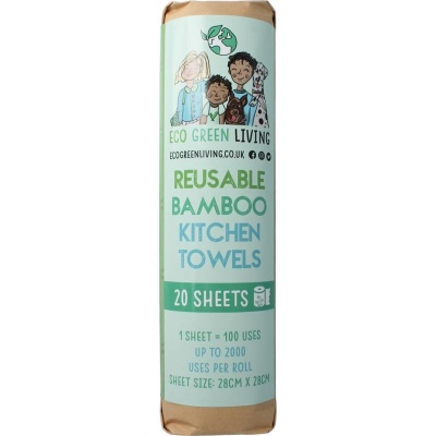 Eco Green Living Keukenrol bamboo 20 vellen